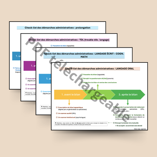 Check-lists démarches administratives - parents